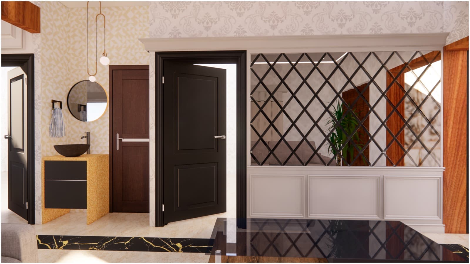 Foyer Zone Interior Setup